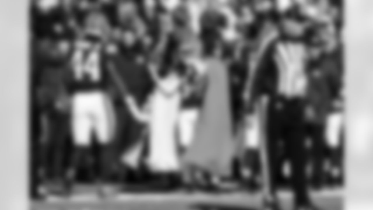 Tight end Harold Fannin Jr. (44) and Wide receiver Gage Larvadain (84) during a NFL football game between the Buffalo Bills and Cleveland Browns on December 21, 2025 at Huntington Bank Field.