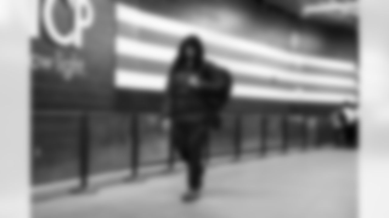 Defensive tackle Keith Cooper Jr. (66) before a NFL football game between the Buffalo Bills and Cleveland Browns on December 21, 2025 at Huntington Bank Field.