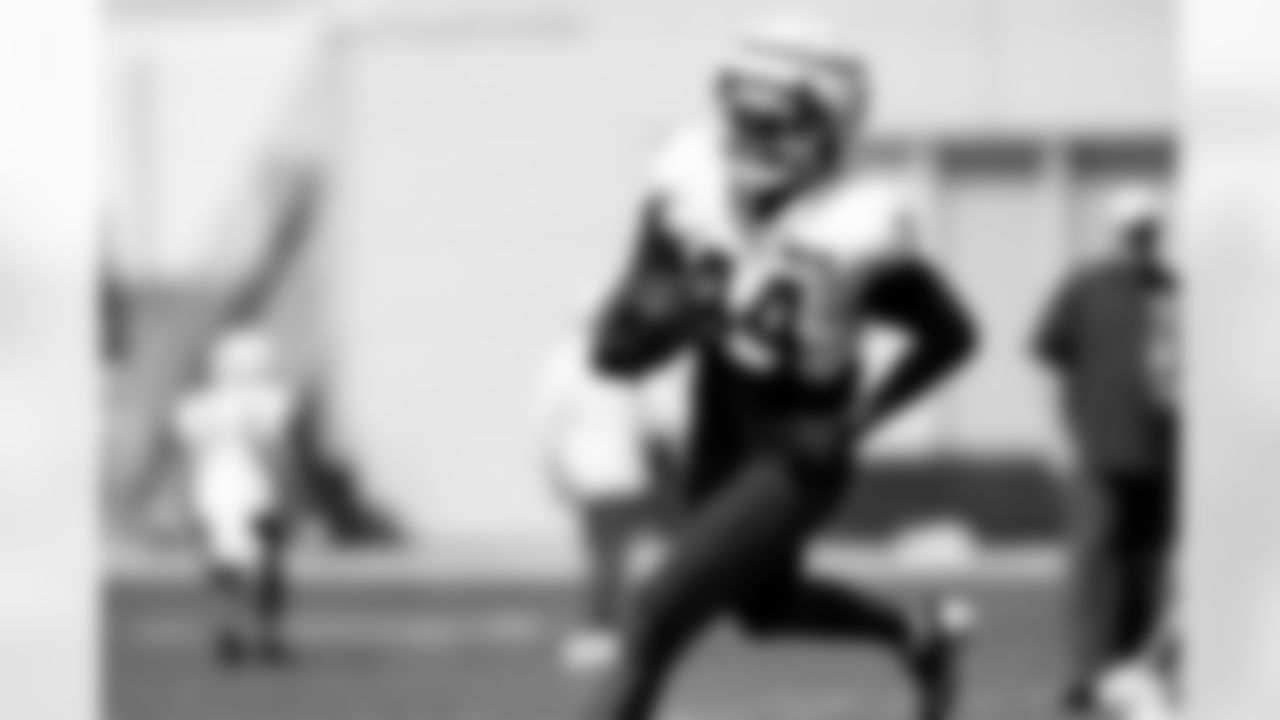 Tight end Harold Fannin Jr. (44) during practice at CrossCountry Mortgage Campus on September 10, 2025.