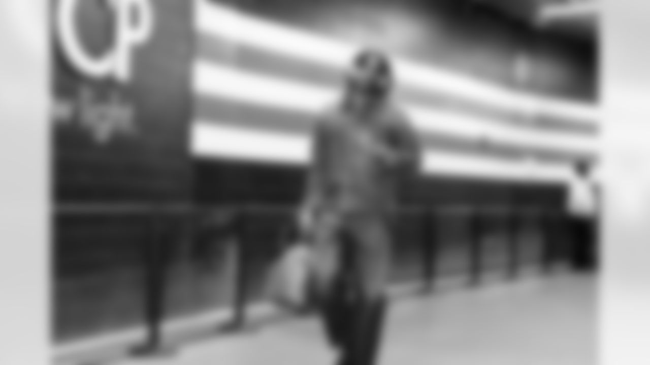 Linebacker Mohamoud Diabate (43) before a NFL football game between the Baltimore Ravens and Cleveland Browns on November 16, 2025 at Huntington Bank Field.