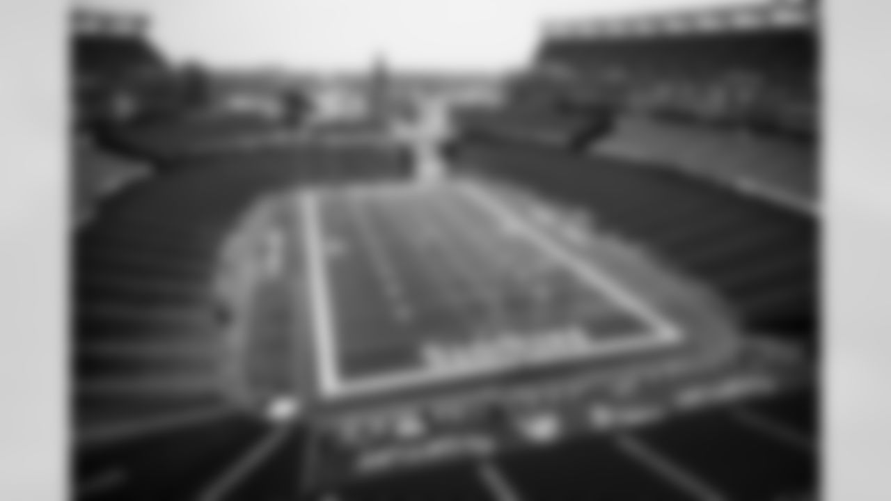 The stadium before a NFL football game between the Cleveland Browns and New England Patriots on October 27, 2019 at Gillette Stadium. The Browns lost 13-27.