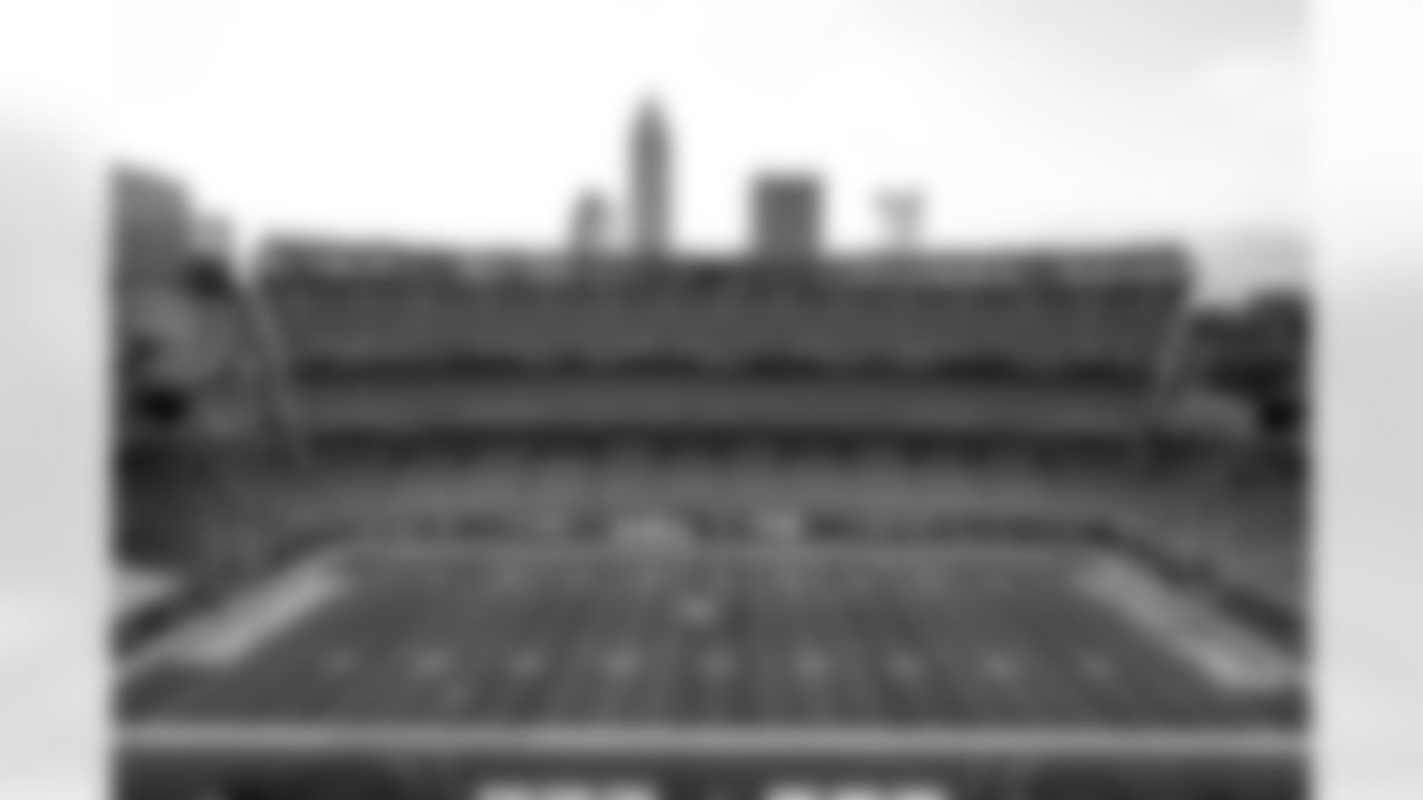 The stadium before a NFL football game between the Buffalo Bills and Cleveland Browns on December 21, 2025 at Huntington Bank Field.