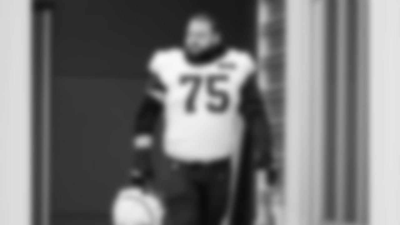 Offensive guard Joel Bitonio (75) during practice at CrossCountry Mortgage Campus on November 19, 2025.