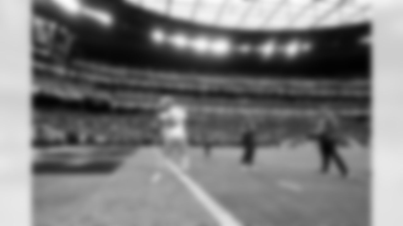 Quarterback Shedeur Sanders (12) before a NFL football game between the Cleveland Browns and Las Vegas Raiders on November 23, 2025 at Allegiant Stadium.