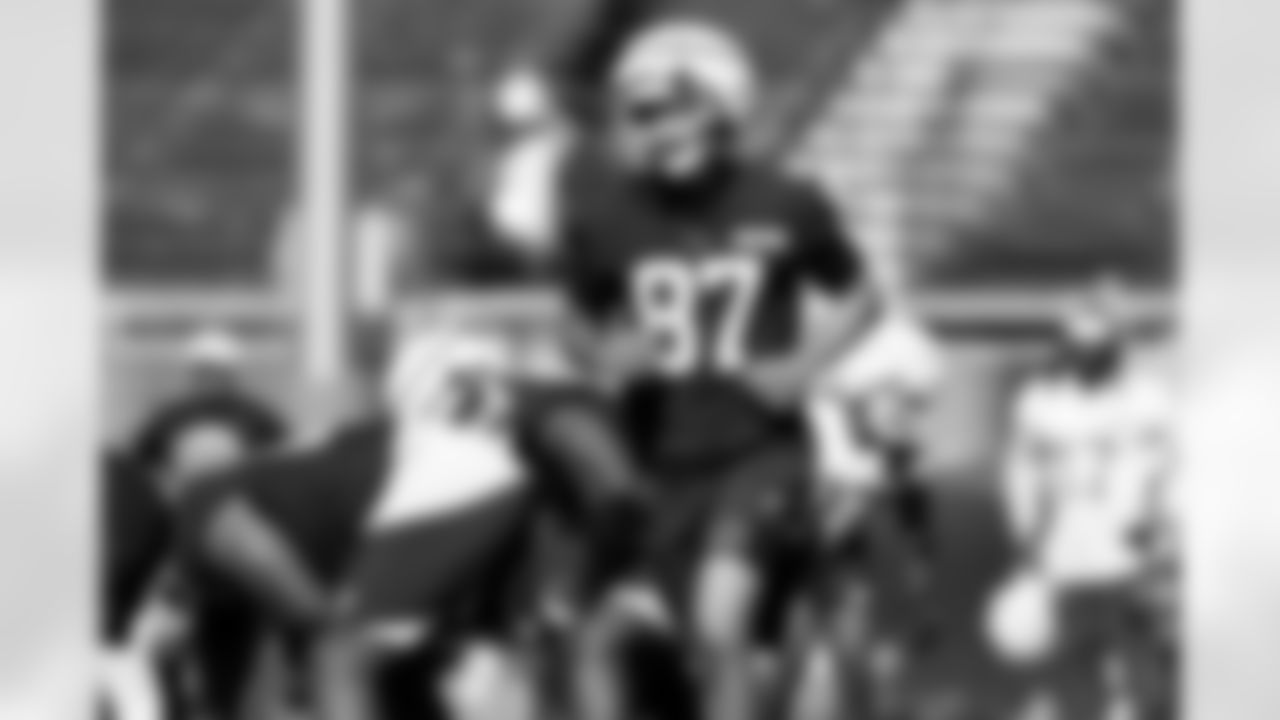 Tight end Sal Cannella (87)