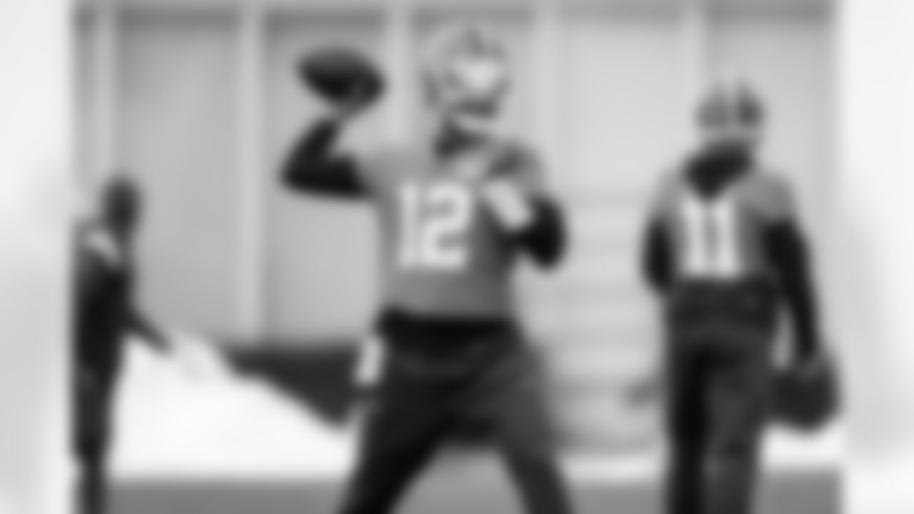 Quarterback Shedeur Sanders (12) during practice at CrossCountry Mortgage Campus on December 17, 2025.