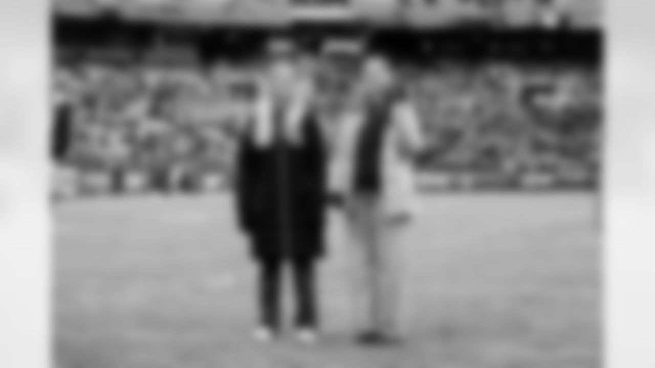 The Folds of Honor Check Presentation before a NFL football game between the San Francisco 49ers and Cleveland Browns on November 30, 2025 at Huntington Bank Field. The Browns lost 8-26.