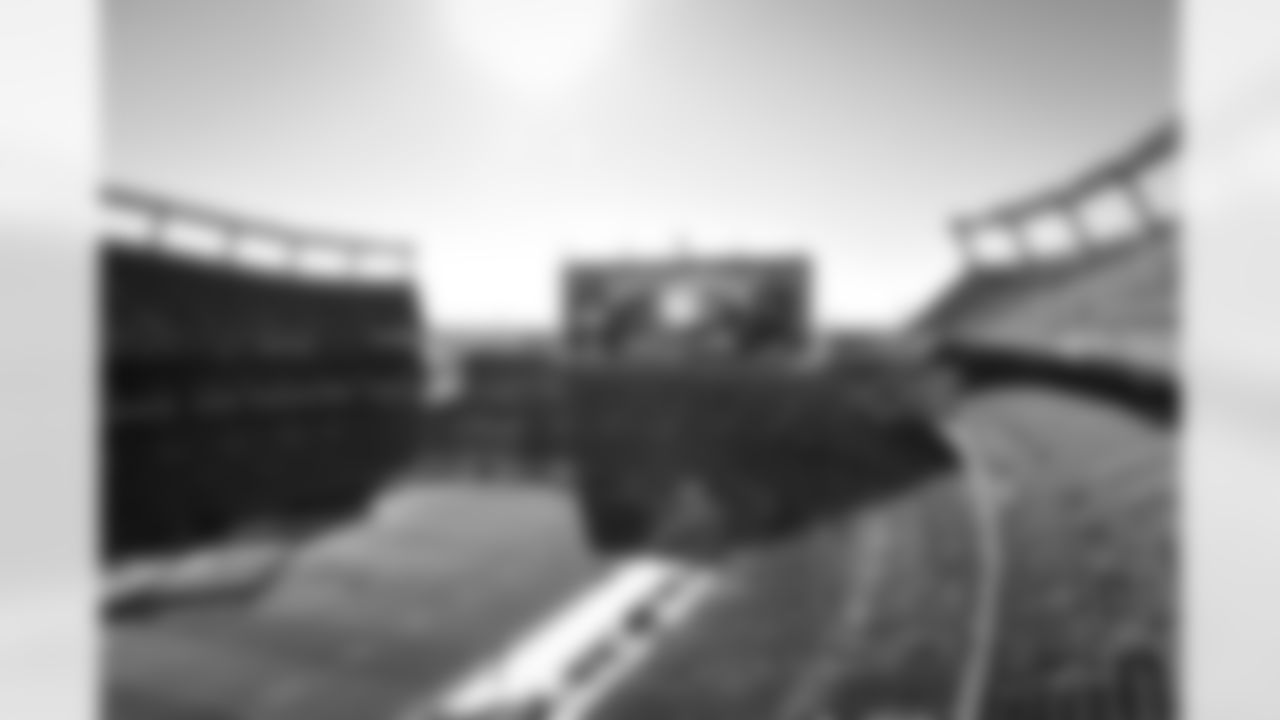 The stadium before a NFL football game between the Cleveland Browns and Denver Broncos on November 26, 2023 at Empower Field at Mile High.