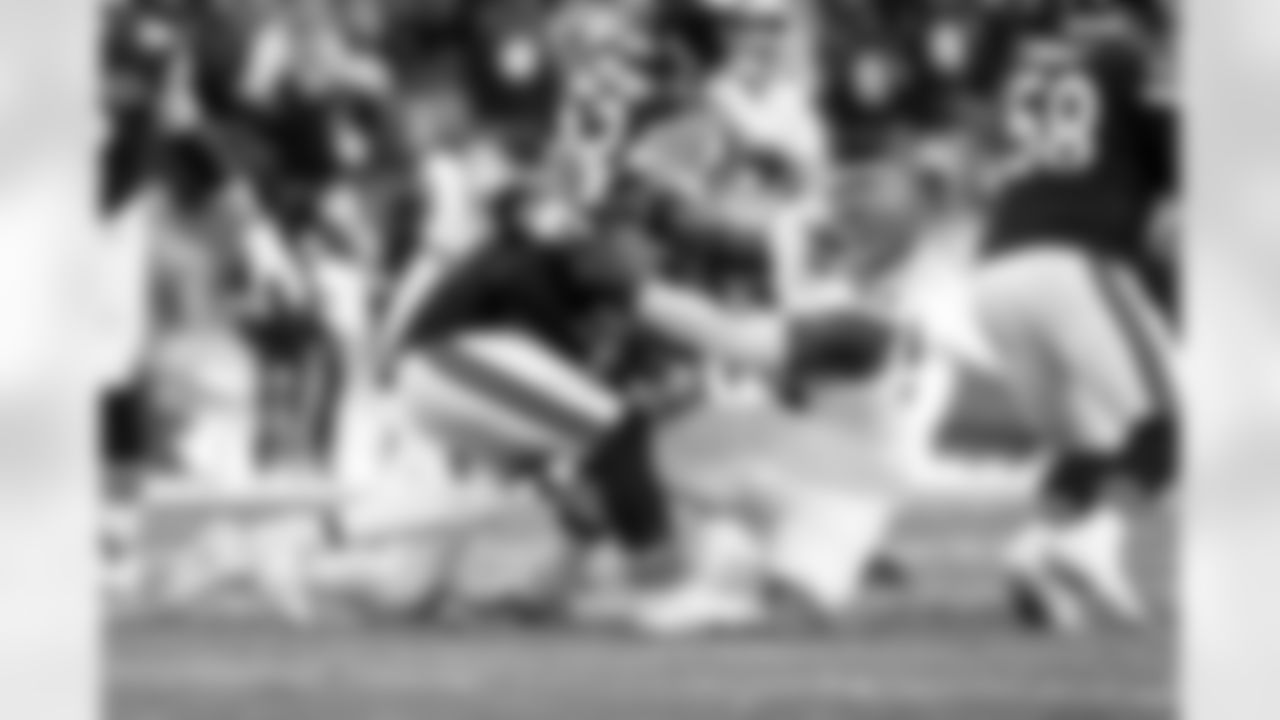 Defensive end Myles Garrett (95) during a NFL football game between the Cleveland Browns and Chicago Bears on December 14, 2025 at Soldier Field.