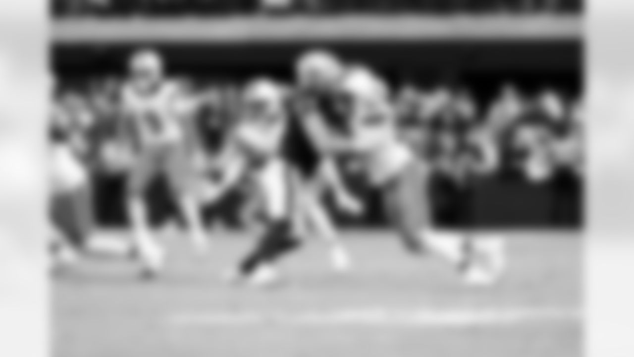 Defensive end Cameron Thomas (99) during a NFL football game between the Cleveland Browns and Las Vegas Raiders on November 23, 2025 at Allegiant Stadium.