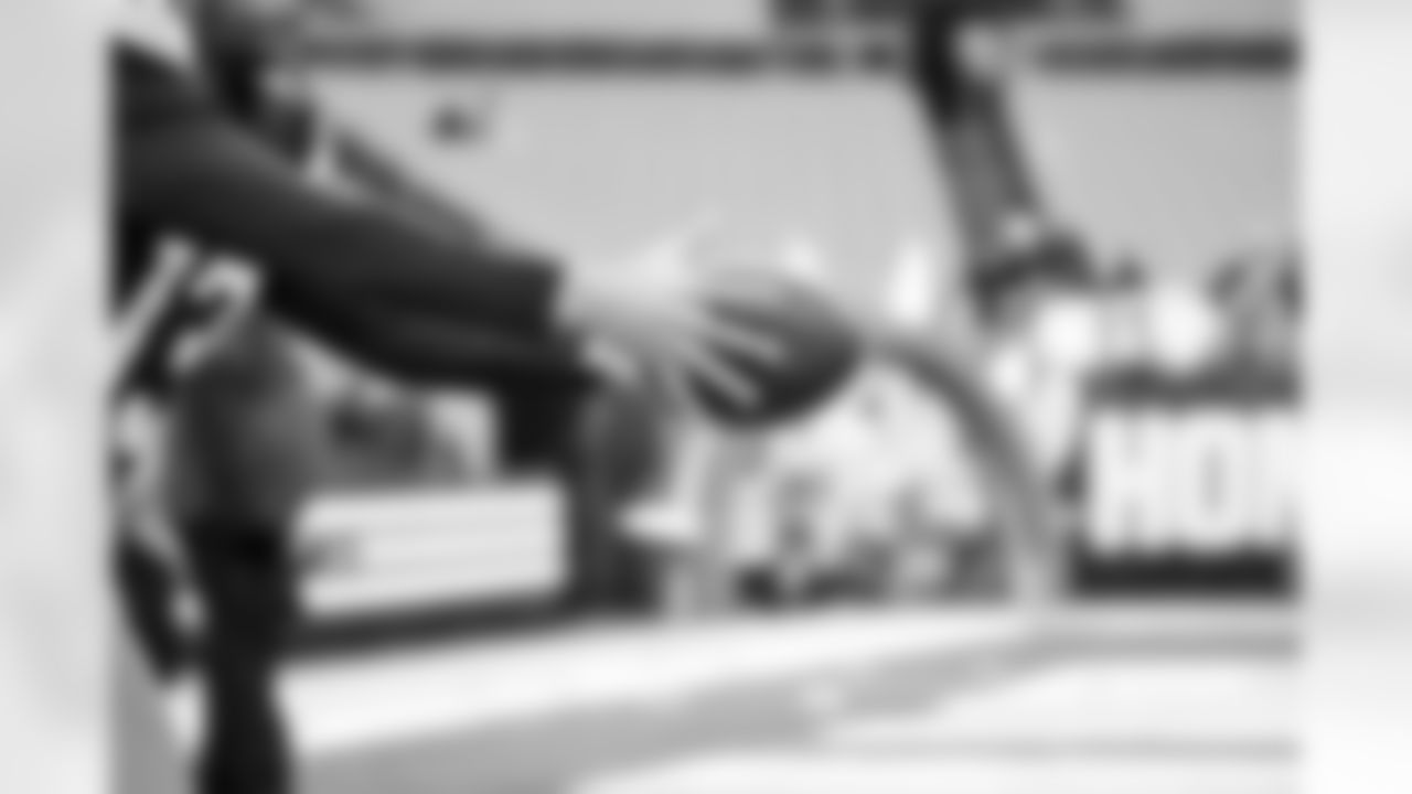 Punter Corey Bojorquez (13) before a NFL football game between the Pittsburgh Steelers and Cleveland Browns on December 28, 2025 at Huntington Bank Field.