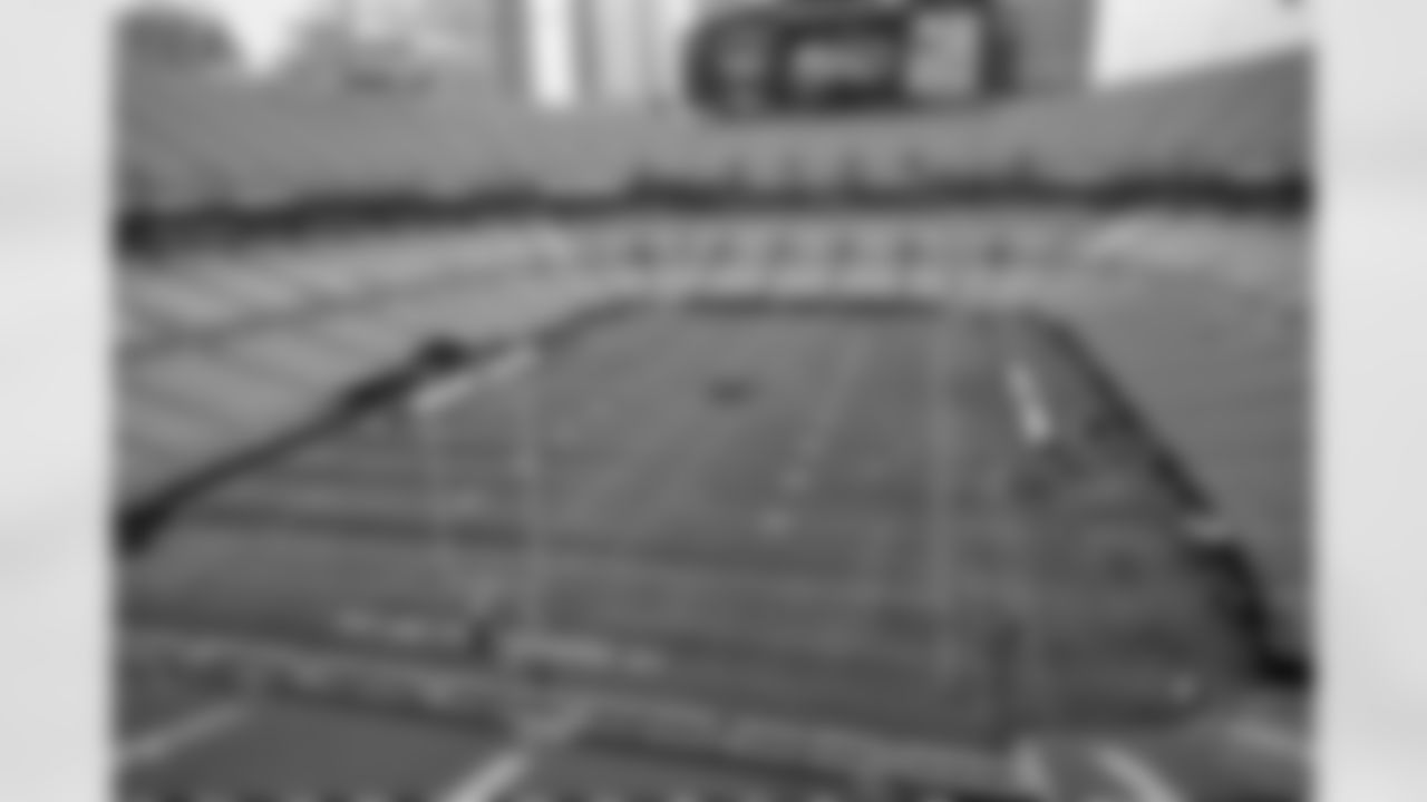 The stadium before a preseason NFL football game between the Cleveland Browns and Carolina Panthers on August 8, 2025 at Bank of America Stadium.