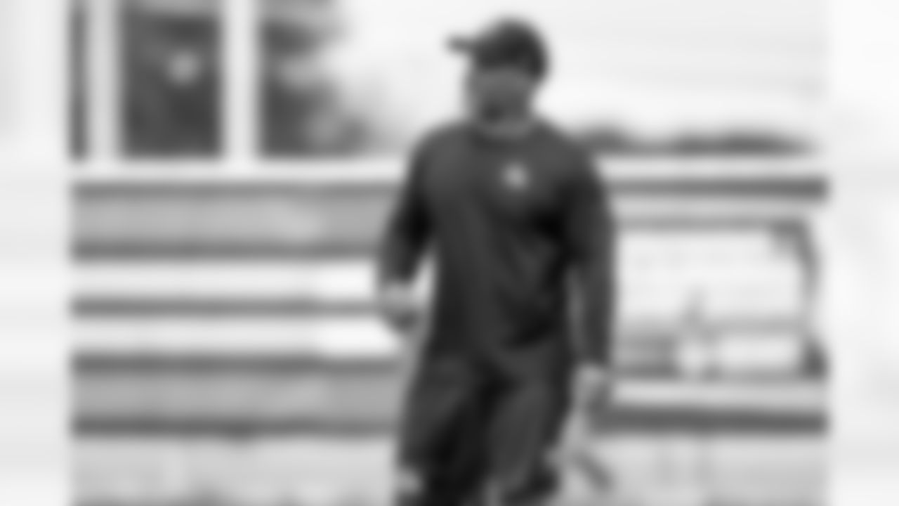 Running Backs Coach Duce Staley during the second day of rookie workouts at CrossCountry Mortgage Campus on July 20, 2025.