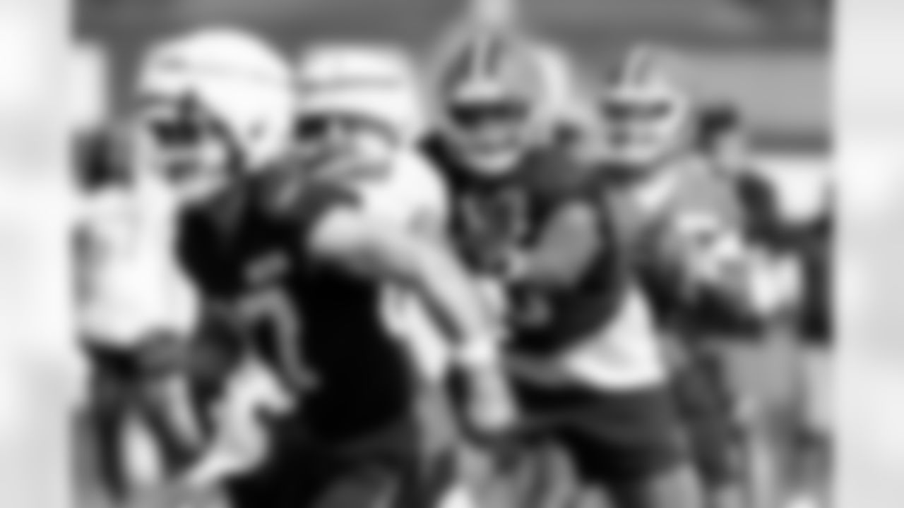 Offensive tackle Julian Pearl (60) during Day 2 of Training Camp at CrossCountry Mortgage Campus on July 24, 2025.