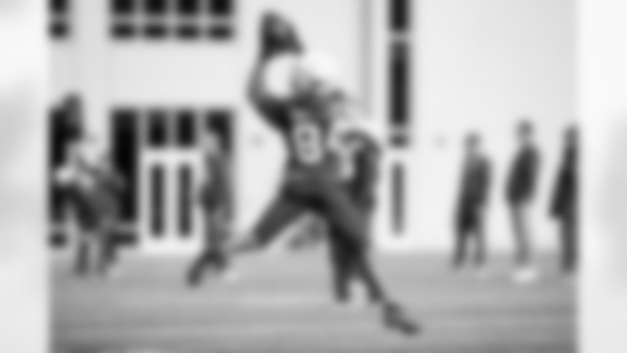 Wide receiver Gage Larvadain (84) during practice at CrossCountry Mortgage Campus on December 18, 2025.