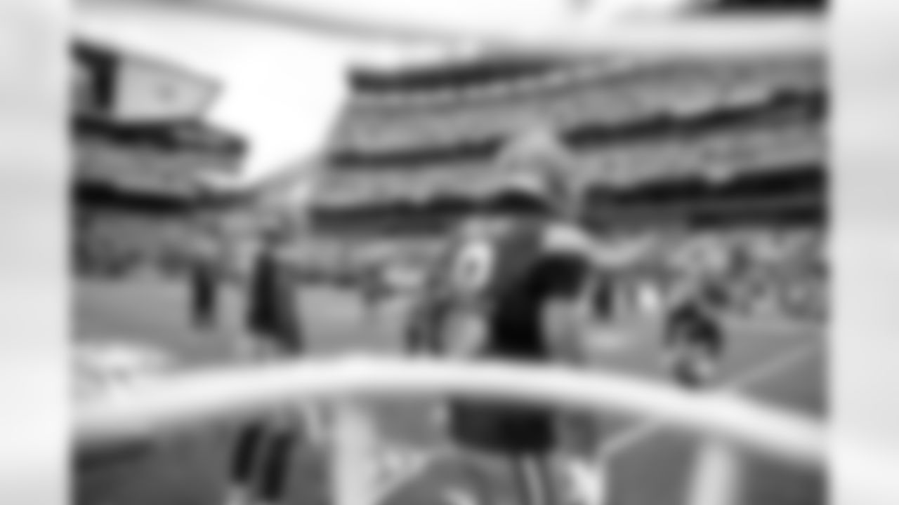 Cornerback Tyson Campbell (7) and Safety Grant Delpit (9) before a NFL football game between the Baltimore Ravens and Cleveland Browns on November 16, 2025 at Huntington Bank Field.