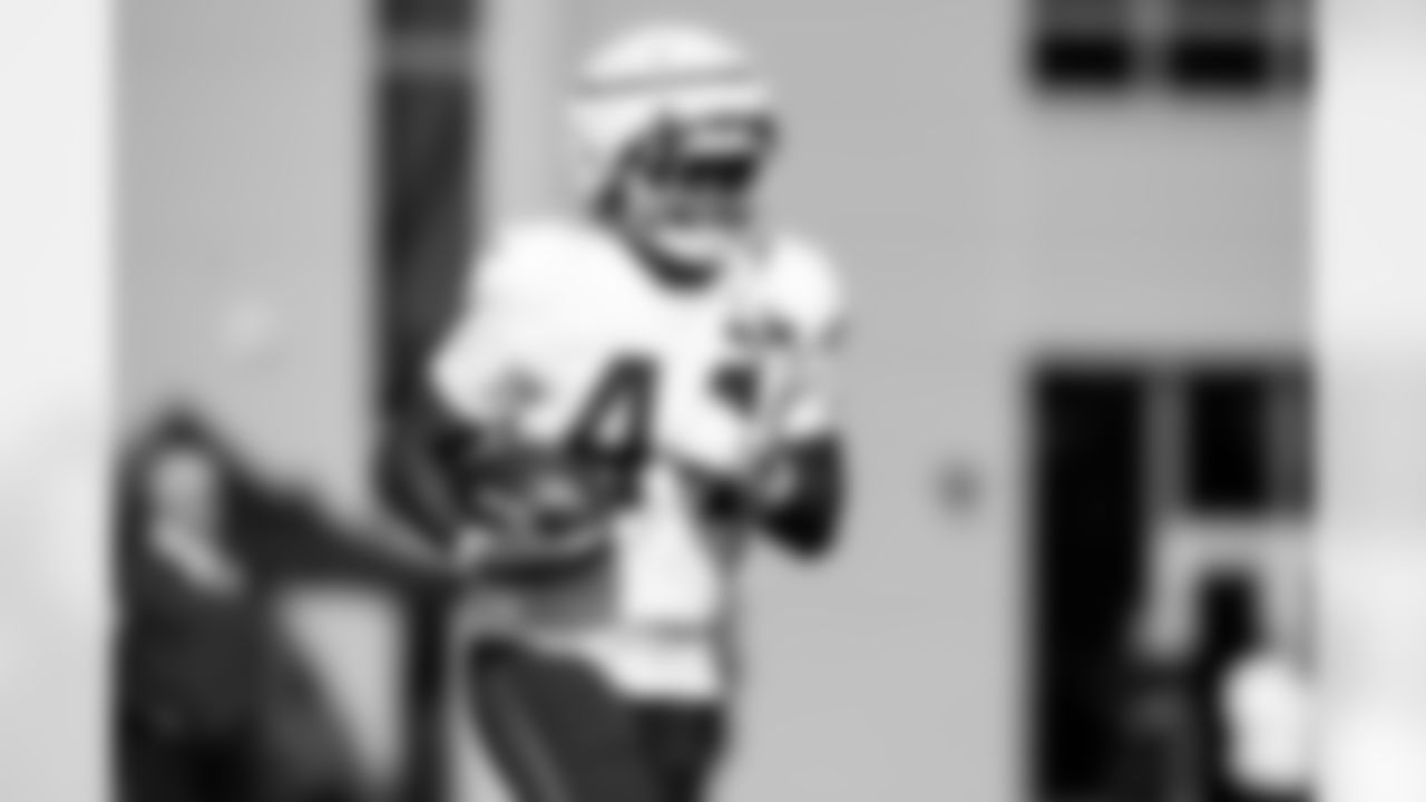 Tight end Harold Fannin Jr. (44) during practice at CrossCountry Mortgage Campus on October 8, 2025.