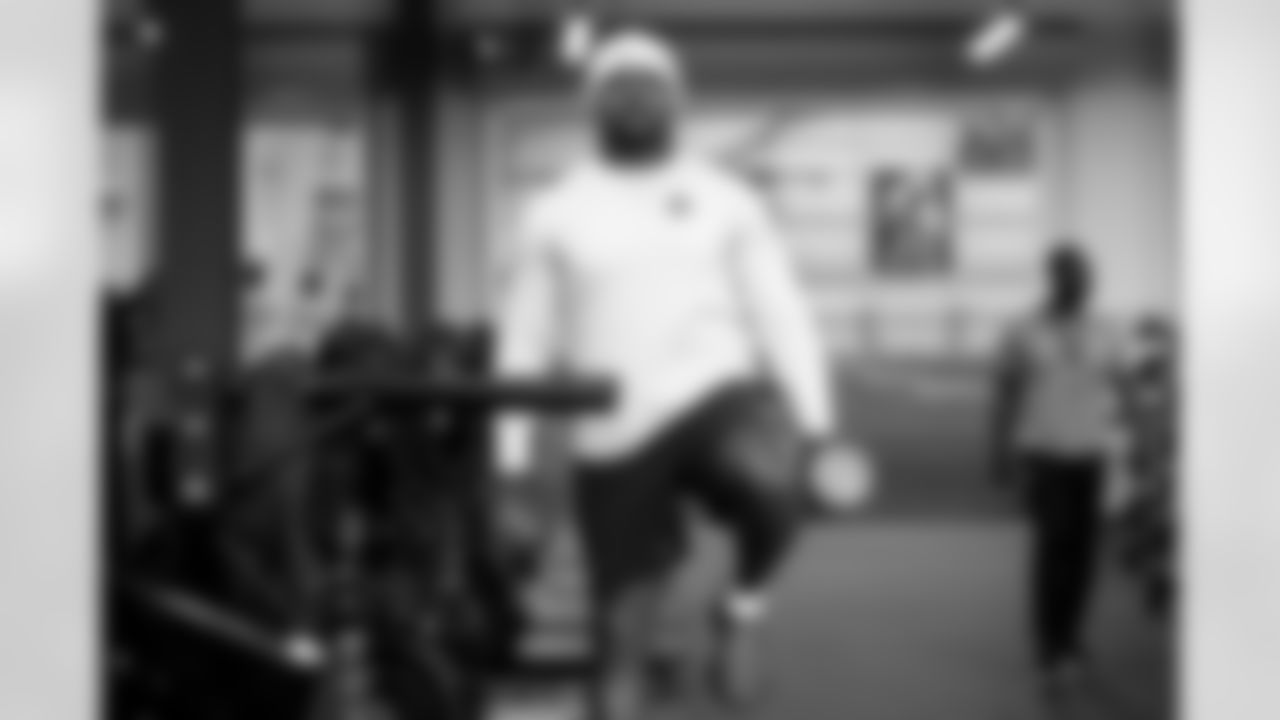 Defensive tackle Mike Hall Jr. (51) during a workout in Phase II of the offseason at CrossCountry Mortgage Campus on May 7, 2025.