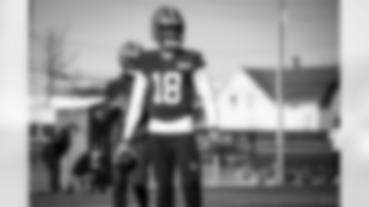 Wide receiver David Bell (18) during practice at CrossCountry Mortgage Campus on December 15, 2023.