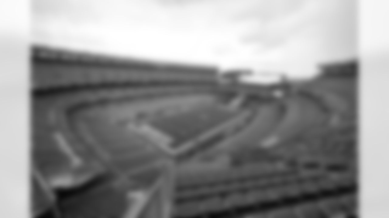 The stadium before a NFL football game between the Baltimore Ravens and Cleveland Browns on November 16, 2025 at Huntington Bank Field.