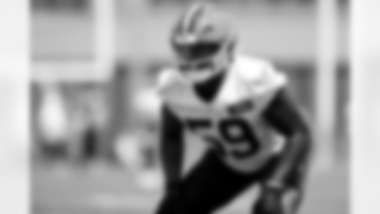 Linebacker Winston Reid (59) during the first day of mandatory minicamp at CrossCountry Mortgage Campus on June 10, 2025.