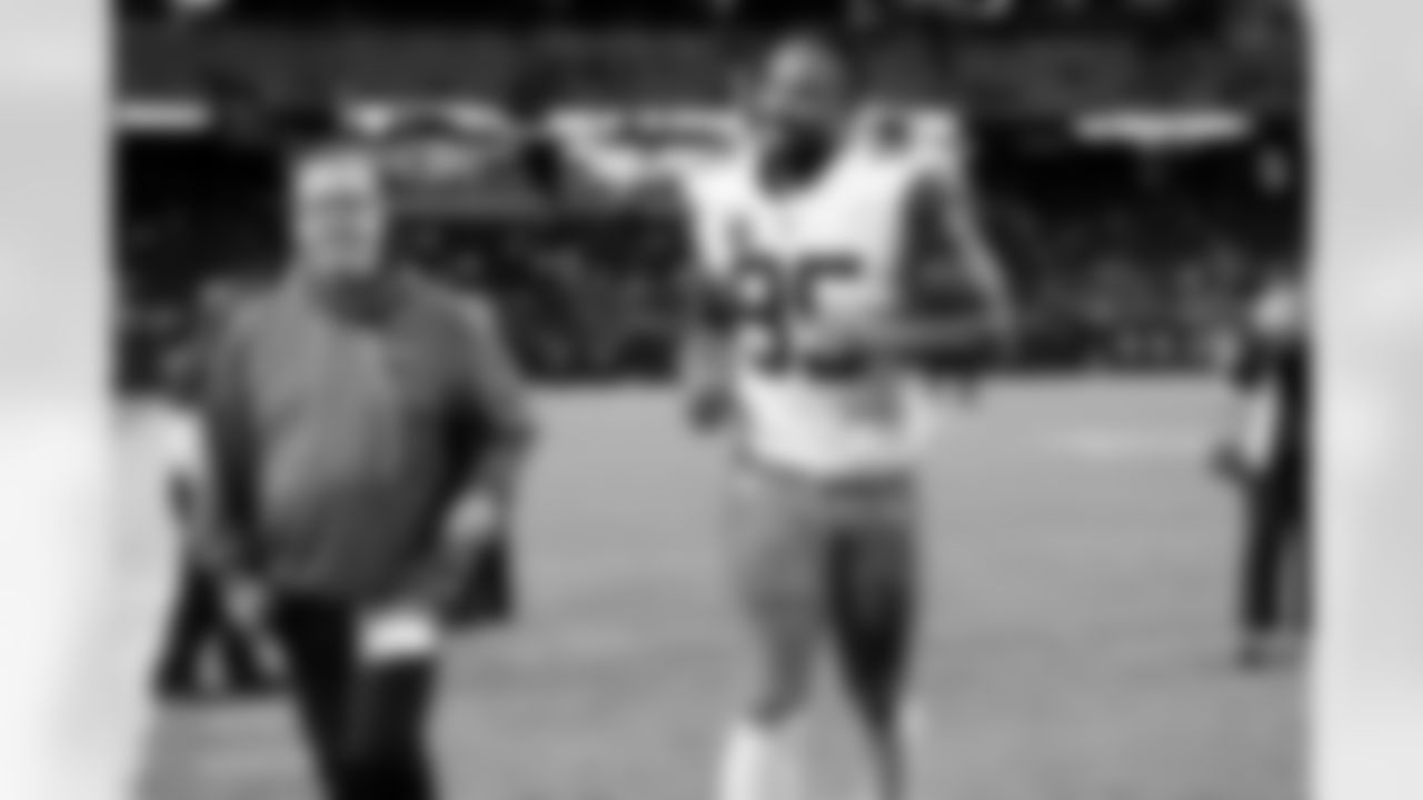 Defensive end Myles Garrett (95) after a NFL football game between the Cleveland Browns and Las Vegas Raiders on November 23, 2025 at Allegiant Stadium. The Browns won 24-10.