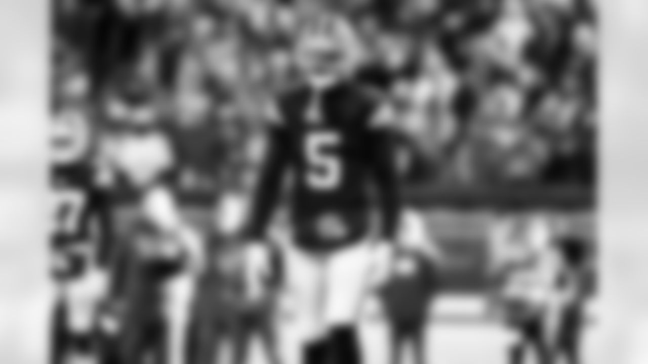 Safety Rayshawn Jenkins (5) during a NFL football game between the Buffalo Bills and Cleveland Browns on December 21, 2025 at Huntington Bank Field.