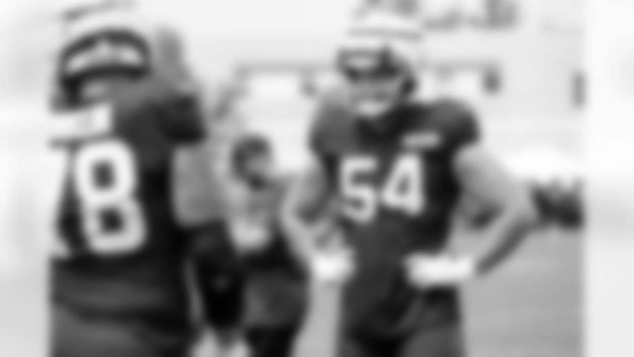 Offensive tackle Kilian Zierer (54) during Day 10 of Training Camp at CrossCountry Mortgage Campus on August 4, 2025.