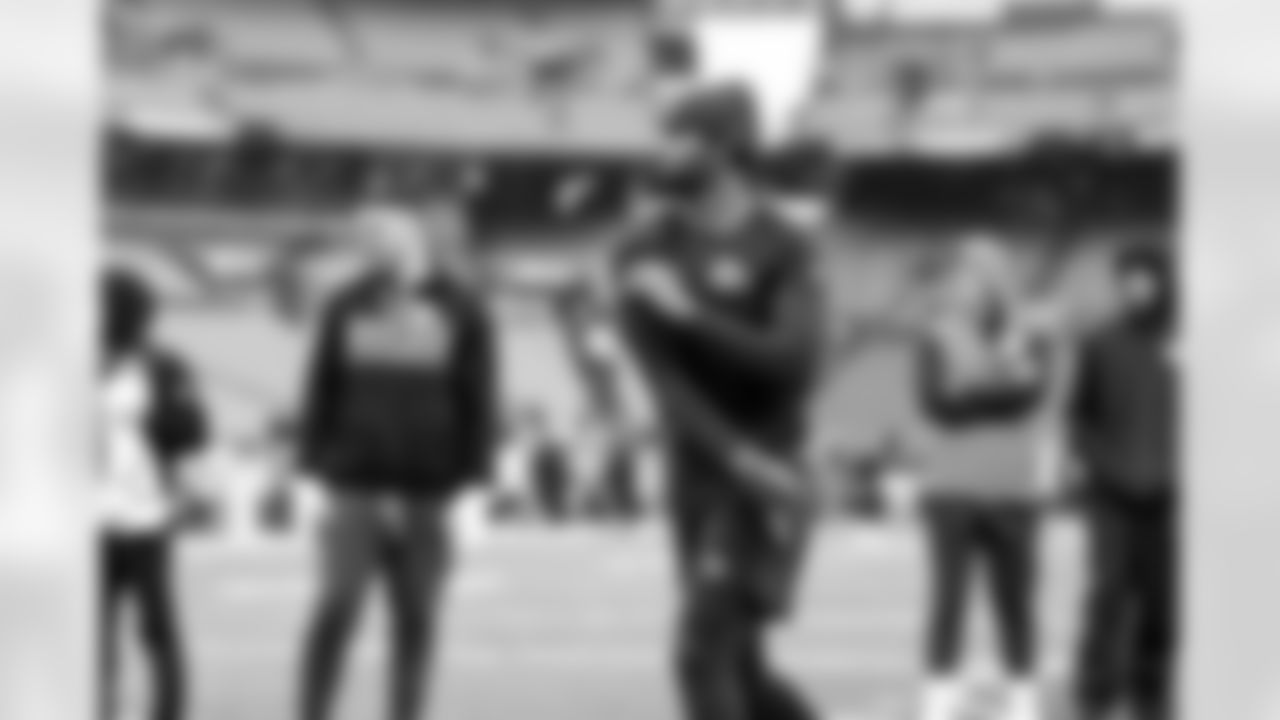 Quarterback Shedeur Sanders (12) before a NFL football game between the Pittsburgh Steelers and Cleveland Browns on December 28, 2025 at Huntington Bank Field.