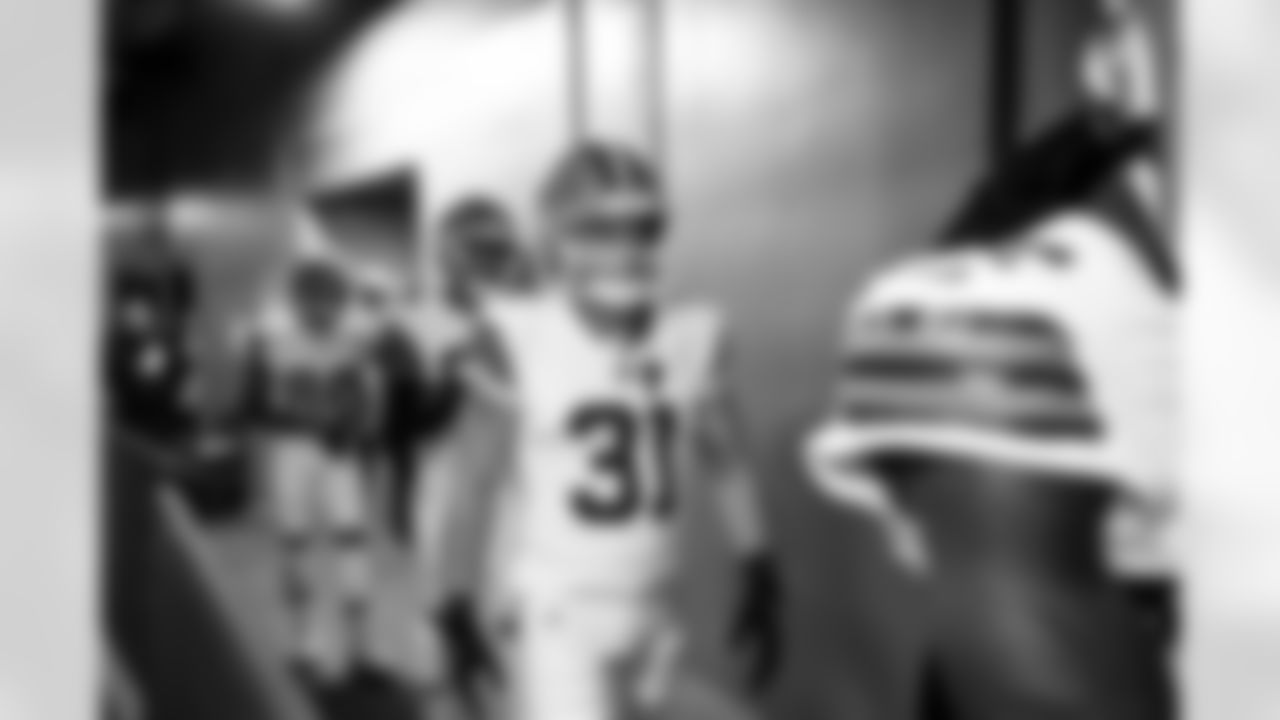 Wide receiver Cade McDonald (31) before a preseason NFL football game between the Cleveland Browns and Carolina Panthers on August 8, 2025 at Bank of America Stadium.