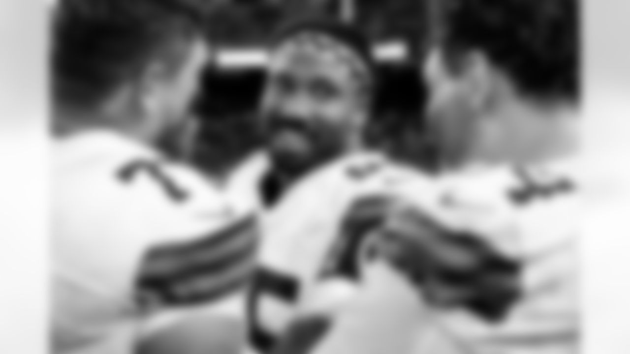 Defensive end Myles Garrett (95) during a NFL football game between the Cleveland Browns and Las Vegas Raiders on November 23, 2025 at Allegiant Stadium. The Browns won 24-10.