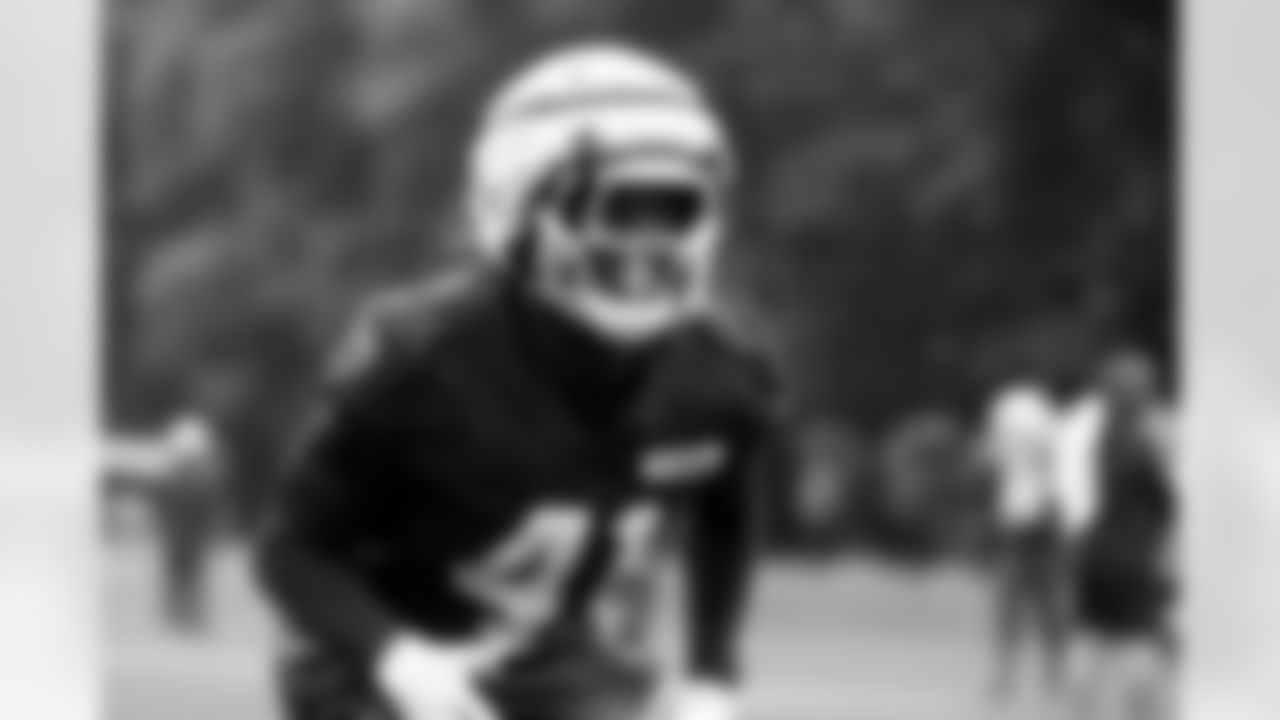 Safety Christopher Edmonds (41) during practice at The Grove Hotel on October 3, 2025.