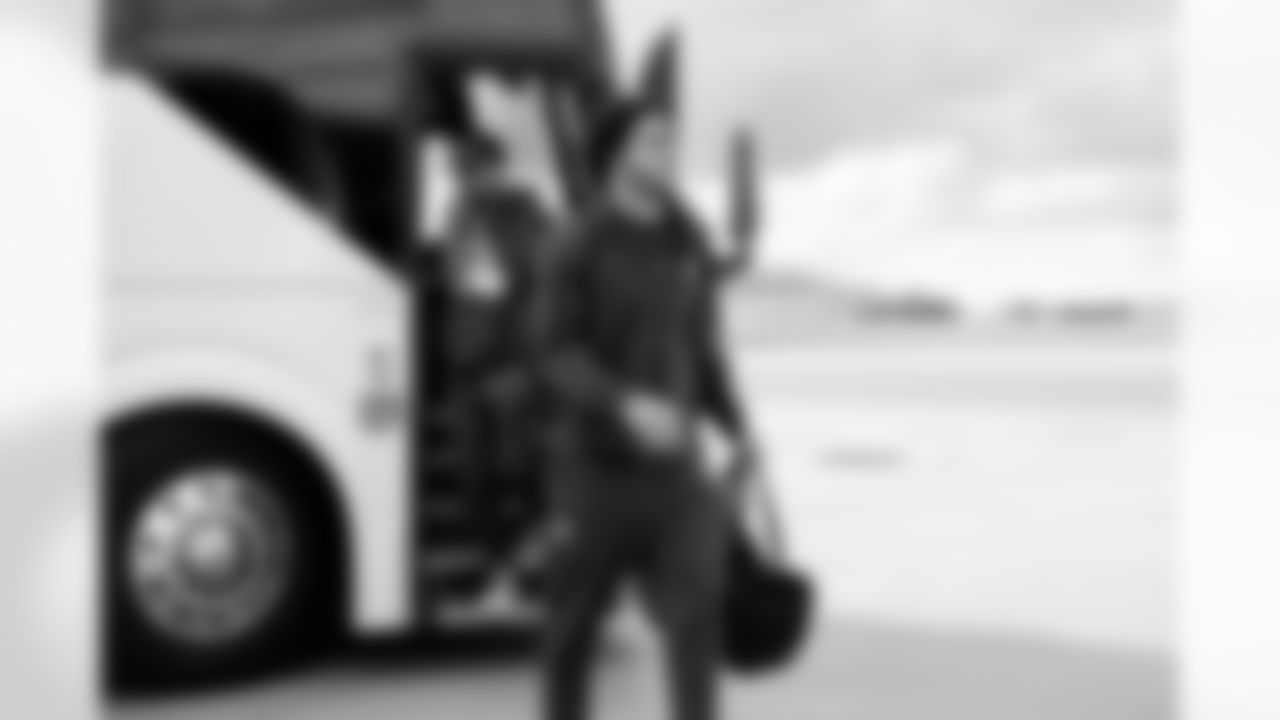 Safety Donovan McMillon (31) travels to Las Vegas on November 22, 2025.