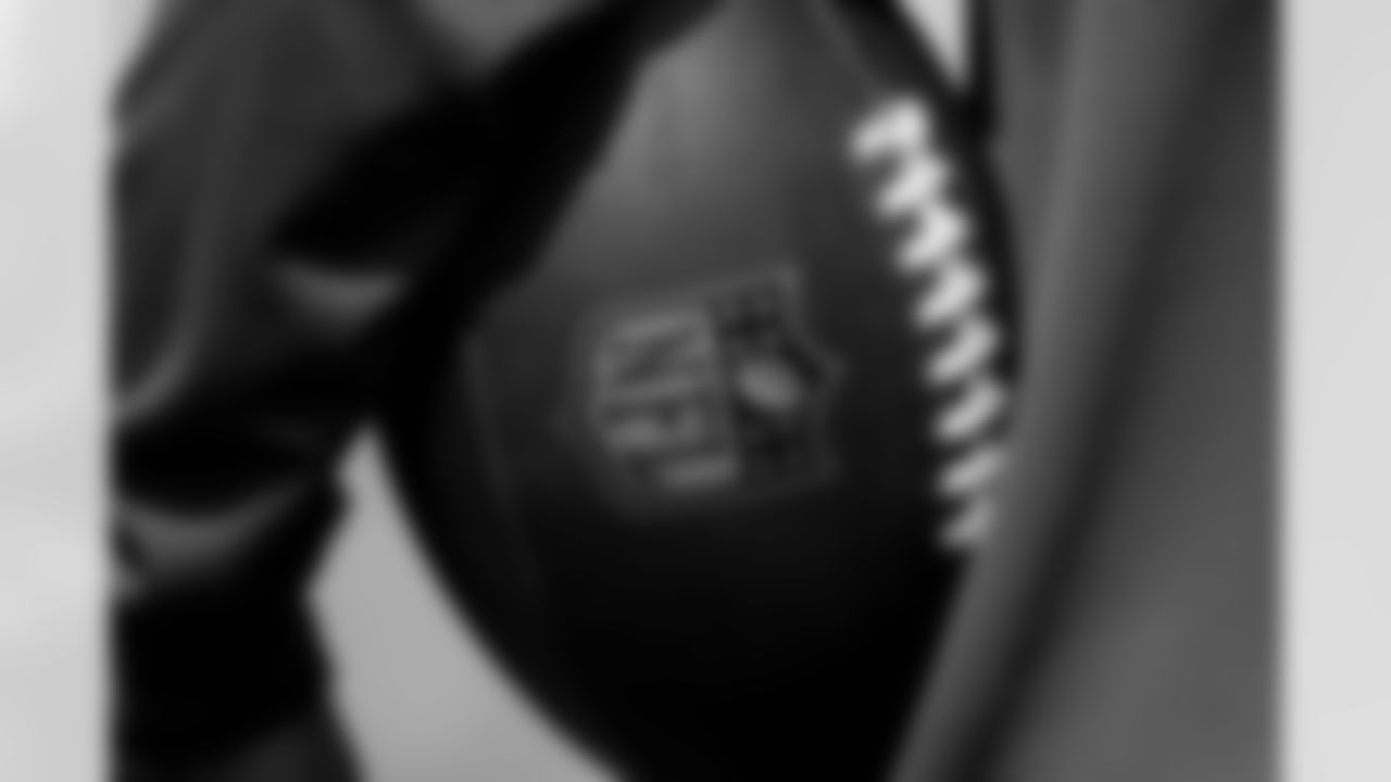 A football during Day 4 of Training Camp at CrossCountry Mortgage Campus on July 26, 2025.