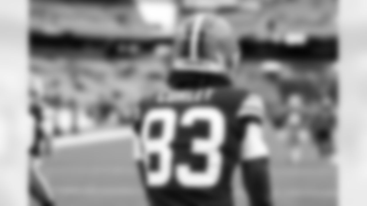 Wide receiver Malachi Corley (83) before a NFL football game between the Baltimore Ravens and Cleveland Browns on November 16, 2025 at Huntington Bank Field.