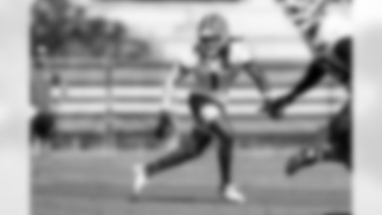 Cornerback Martin Emerson Jr. (1) during Day 4 of Training Camp at CrossCountry Mortgage Campus on July 26, 2025.
