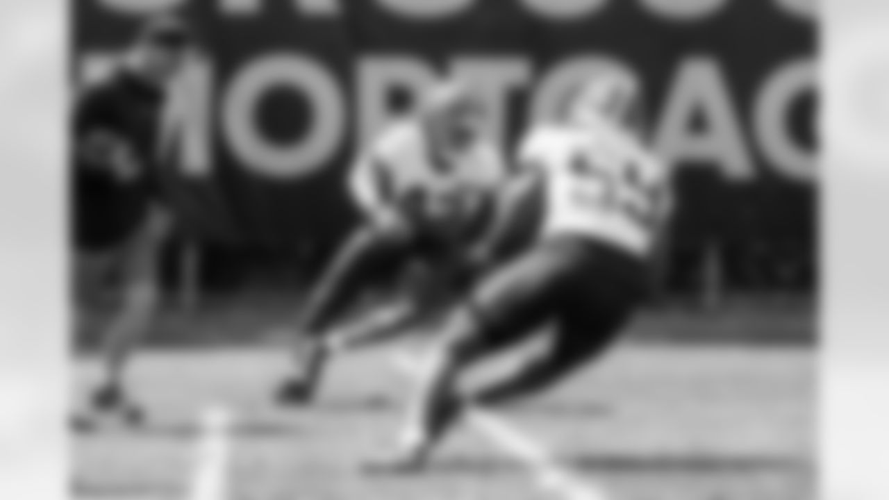 Linebacker Mohamoud Diabate (43) during the fifth day of OTAs at CrossCountry Mortgage Campus on June 4, 2025.
