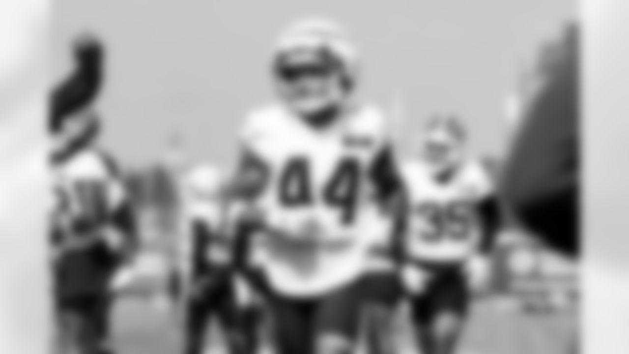 Cornerback Anthony Kendall (44) during Day 4 of Training Camp at CrossCountry Mortgage Campus on July 26, 2025.