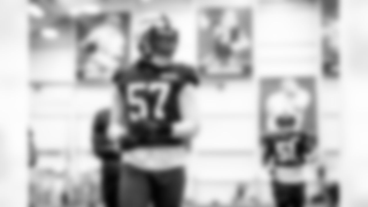 Defensive end Isaiah McGuire (57) during practice at CrossCountry Mortgage Campus on December 12, 2024.