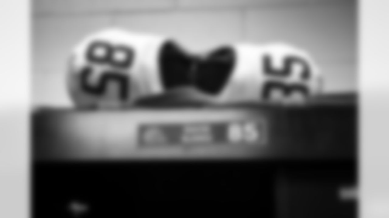The locker room before a NFL Wild Card playoff football game between the Cleveland Browns and Houston Texans on January 13, 2024 at NRG Stadium.