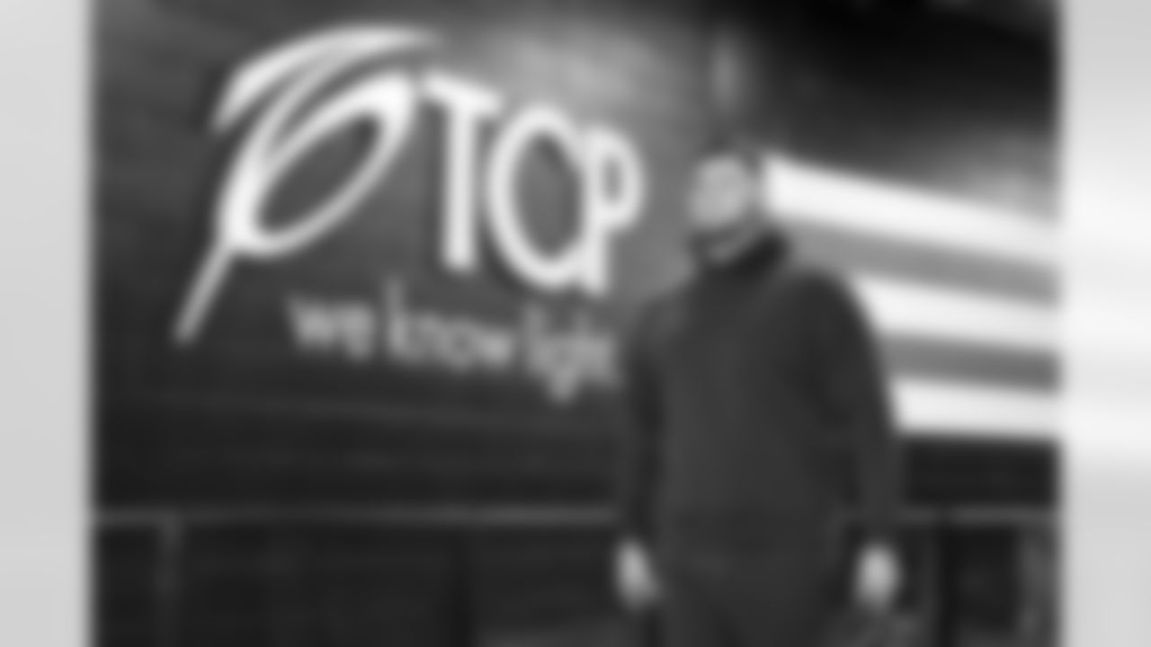 Offensive guard Zak Zinter (70) before a NFL football game between the Baltimore Ravens and Cleveland Browns on November 16, 2025 at Huntington Bank Field.