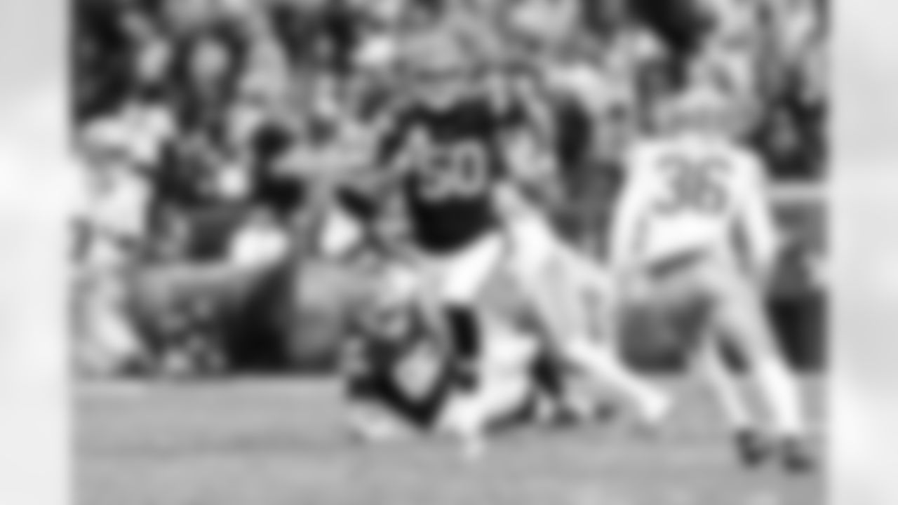 Long snapper Rex Sunahara (50) during a NFL football game between the San Francisco 49ers and Cleveland Browns on November 30, 2025 at Huntington Bank Field.