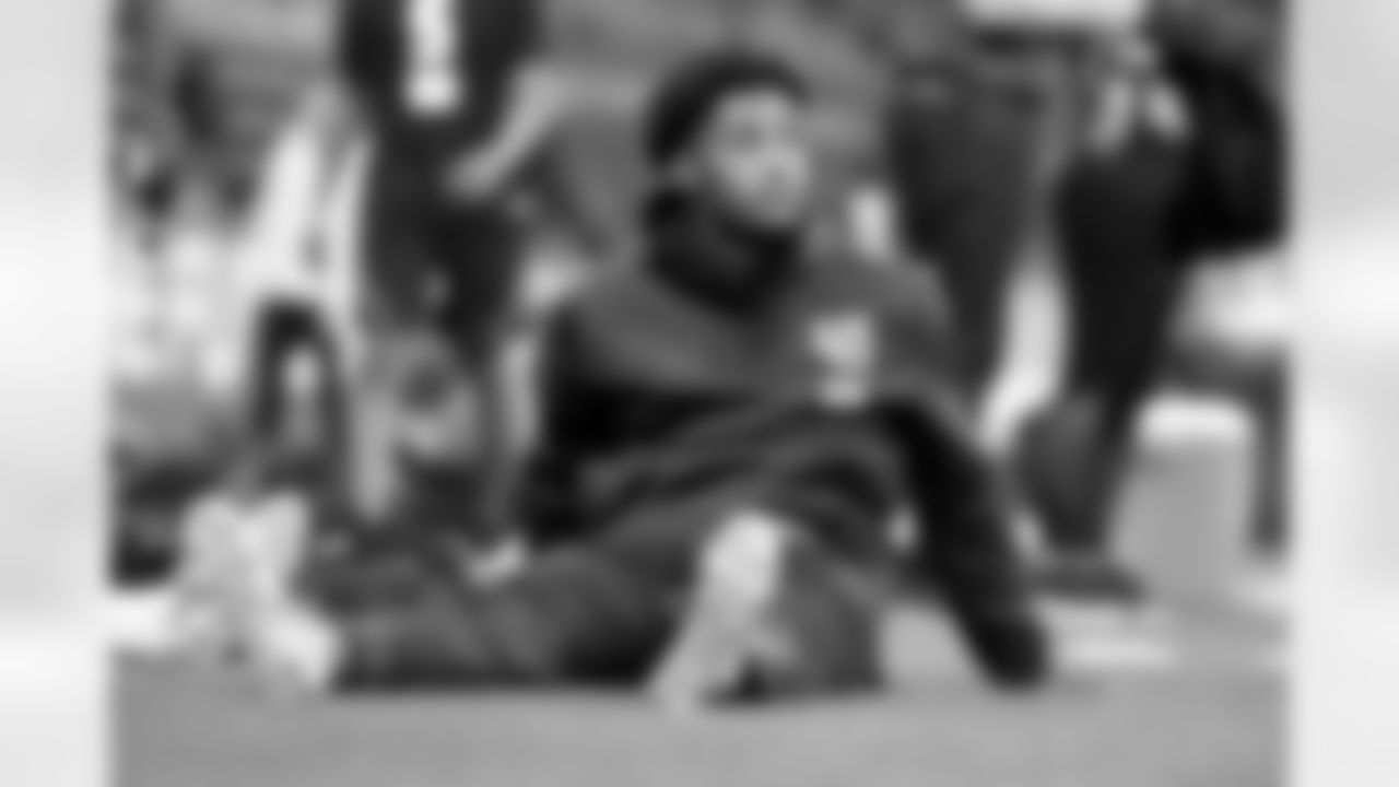 Ohio State defensive back Denzel Ward is seen at the 2018 NFL Scouting Combine on Monday, March 5, 2018, in Indianapolis. (AP Photo/Gregory Payan)