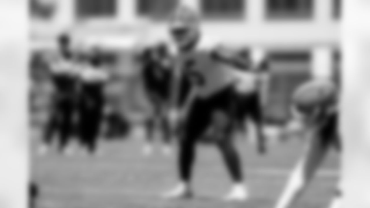 Linebacker Quincy Williams (5) during the eighth day of OTAs on June 3, 2026 at CrossCountry Mortgage Campus.