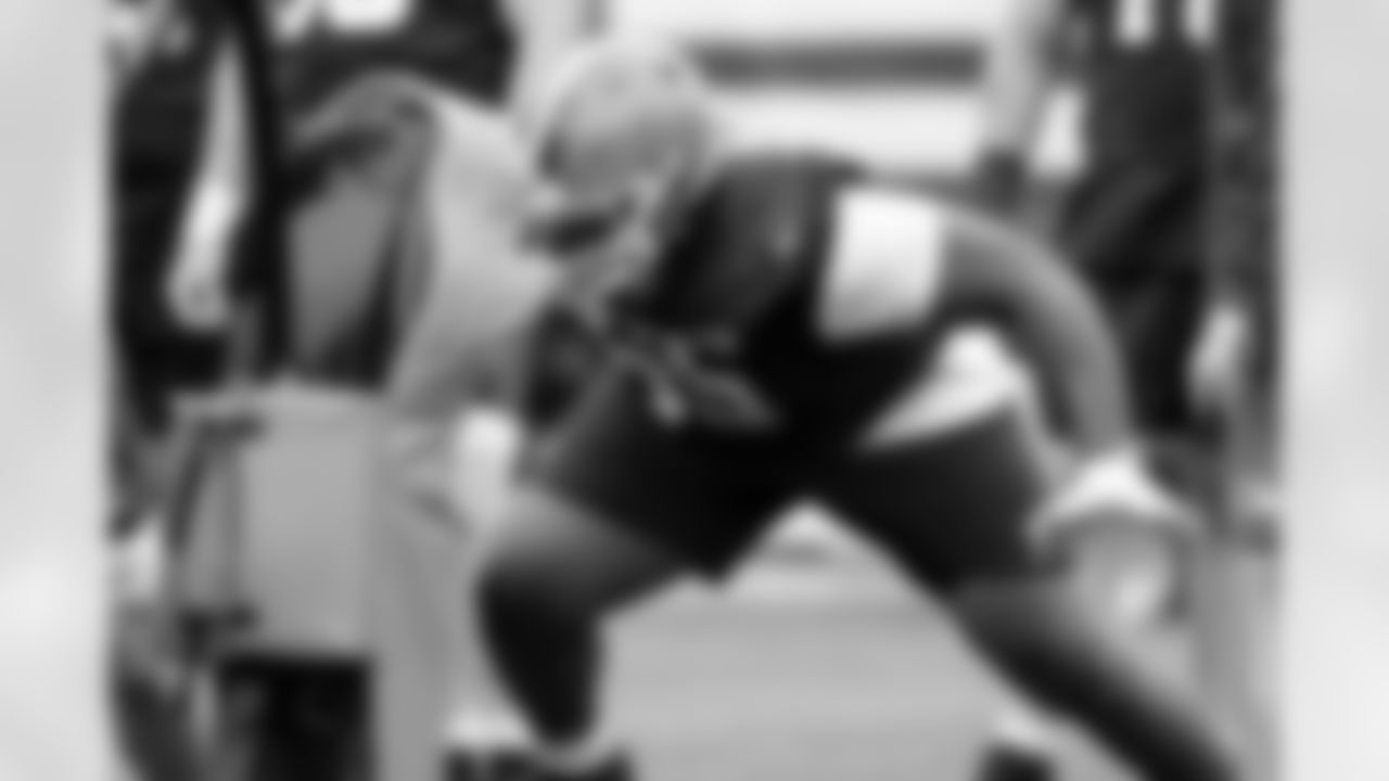 Offensive guard Dartanyan Tinsley (65) during the sixth day of OTAs at CrossCountry Mortgage Campus on June 6, 2025.