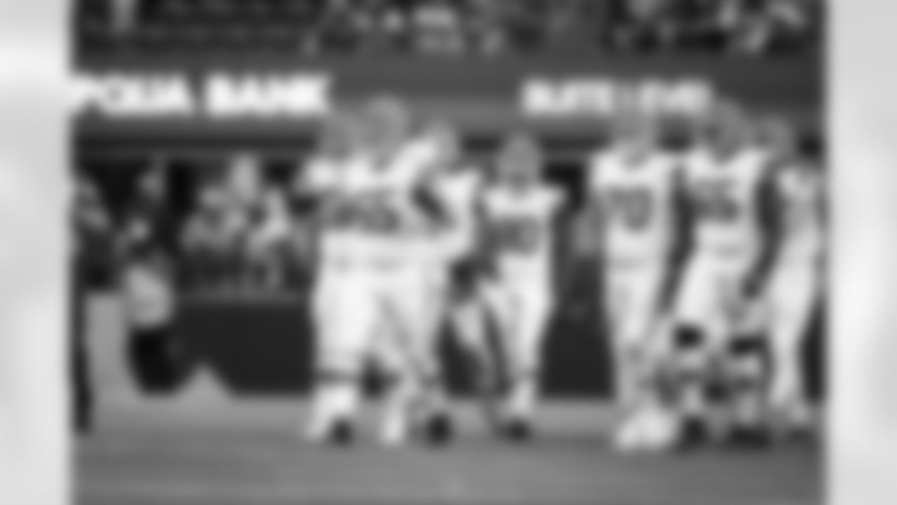 The offense during a preseason NFL football game between the Cleveland Browns and Seattle Seahawks on August 24, 2024 at Lumen Field.