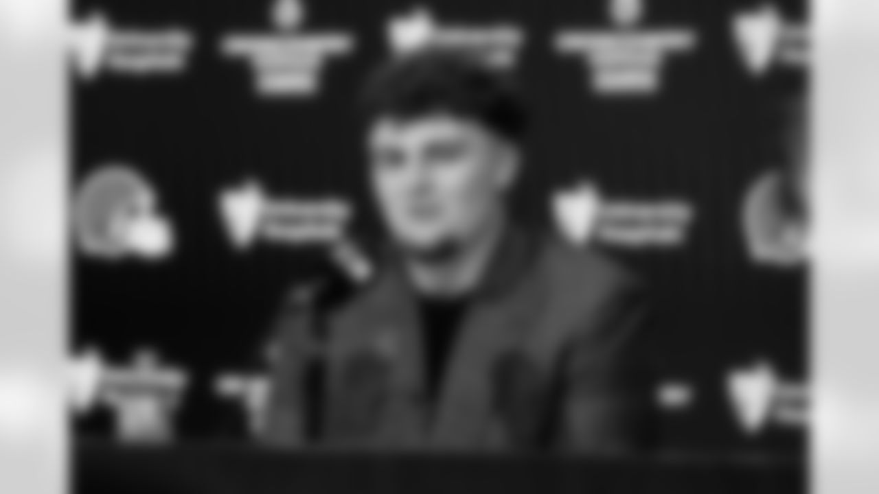 Browns first round pick Mason Graham spoke to the media in the Dino Lucarelli Media Center at CrossCountry Mortgage Campus during day two of the 2025 NFL Draft on April 25, 2025.