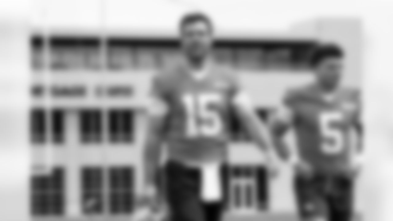 Quarterback Joe Flacco (15) during the first day of OTAs at CrossCountry Mortgage Campus on May 27, 2025.