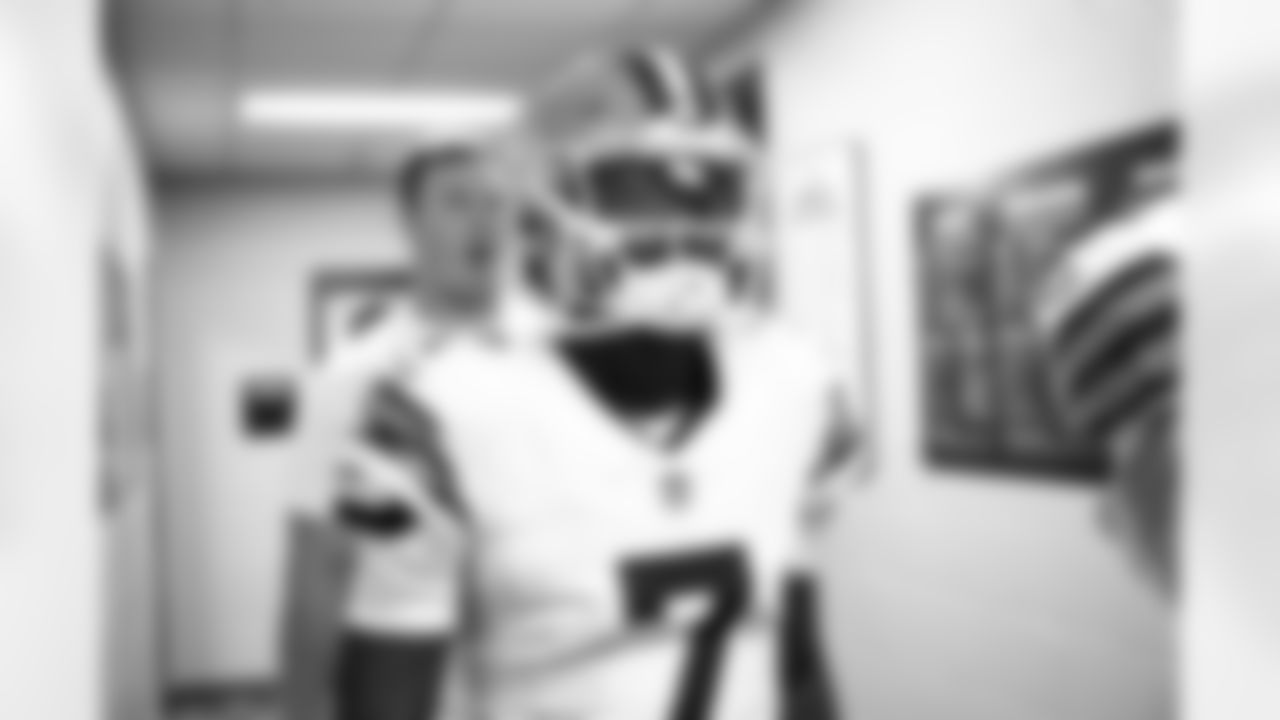 Quarterback Tyler Huntley (7) before a preseason NFL football game between the Cleveland Browns and Carolina Panthers on August 8, 2025 at Bank of America Stadium.