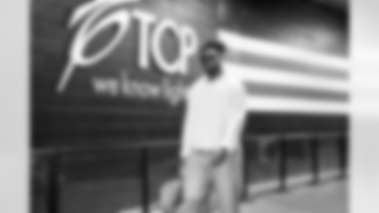 Defensive end Isaiah McGuire (57) before a NFL football game between the Baltimore Ravens and Cleveland Browns on November 16, 2025 at Huntington Bank Field.